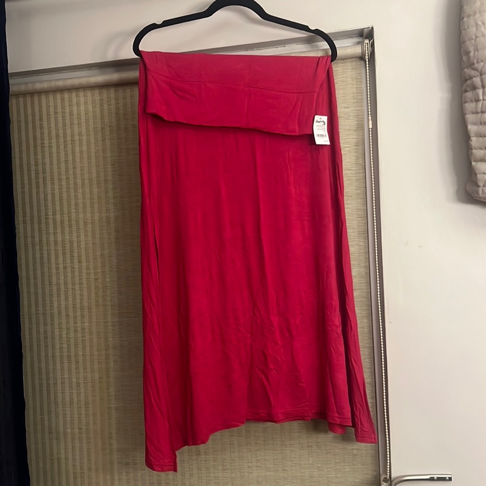Pink maxi skirt from Charlotte Russe